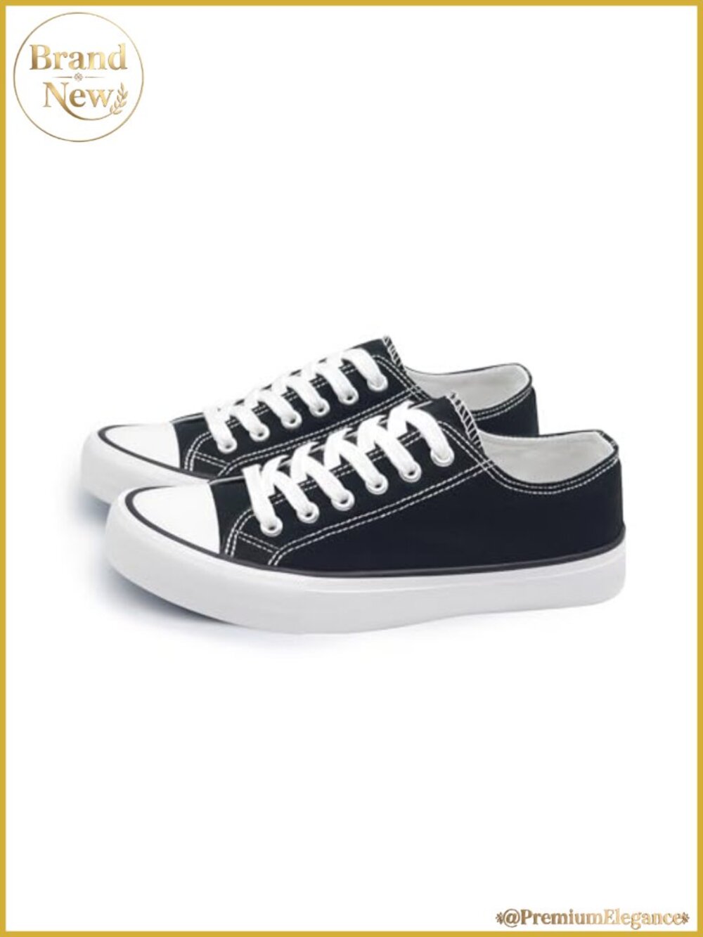 Women's Low Top Canvas Lace Up Fashion Sneakers Casual Walking Running Shoes